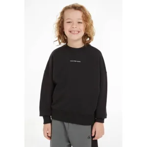 Calvin Klein sweater met backprint zwart