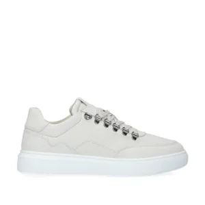 Manfield nubuck sneakers off white