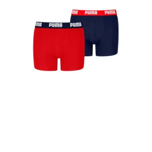 Puma boxershorts – set van 2 rood / donkerblauw