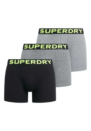 Superdry Boxer Triple-pack Grijs heren