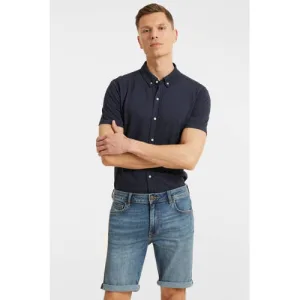 anytime Denim short mid blauw