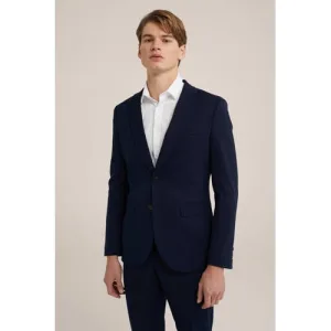 WE Fundamentals colbert donkerblauw