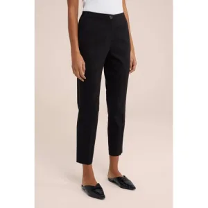 WE Fashion slim fit pantalon zwart