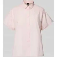 Boss Regular fit blouse met kentkraag, model ‘Bixina’