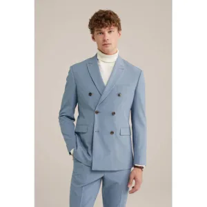 WE Fundamentals colbert grijsblauw