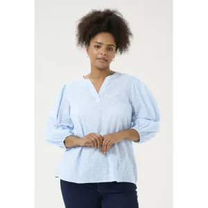 Kaffe Curve top lichtblauw