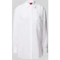 HUGO Regular fit overhemdblouse in kreuklook, model ‘Elodina’