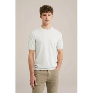WE Fashion T-shirt fijn gebreid wit