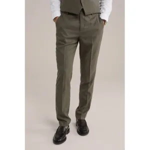 WE Fashion slim pantalon bruin