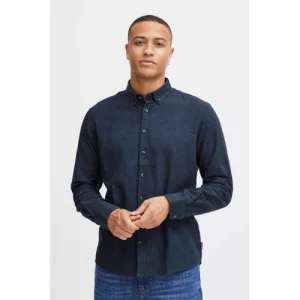 Blend gemêleerd regular fit overhemd BHBurley dress blues
