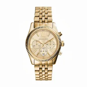 Michael Kors horloge MK7378 Lexington goudkleurig