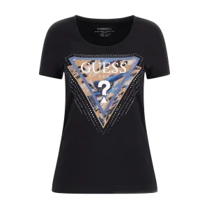 Dames-T-shirt Guess Leo Triangle