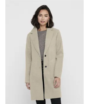 Only Lange jas ONLCARRIE BONDED COAT OTW NOOS