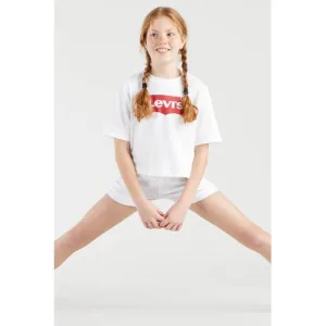 Levi’s Kids T-shirt LIGHT BRIGHT MEET & GREET met logo wit/rood