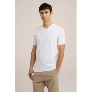 WE Fundamentals T-shirt (set van 2 ) white uni Tall fit