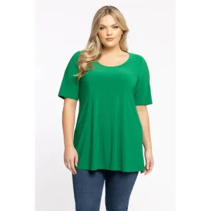 YOEK tuniek DOLCE van travelstof groen