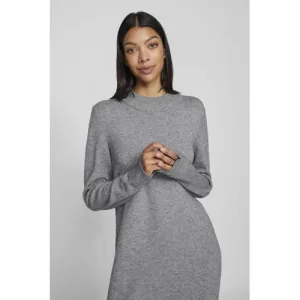 VILA gemêleerde fijngebreide jurk VIRIL