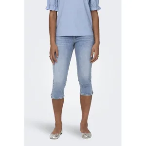 ONLY denim skinny regular waist broek light blue denim