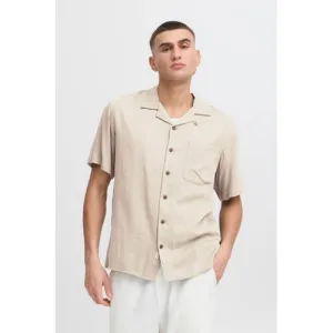 Solid casual overhemd ecru
