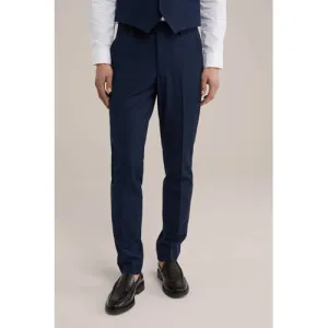 WE Fashion slim pantalon donkerblauw
