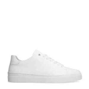 Manfield leren sneakers wit
