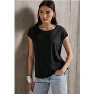 Street One Studio Dames Shirt in effen kleur in Zwart