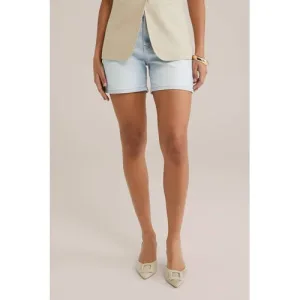 WE Fashion Blue Ridge slim regular waist denim short light blue denim