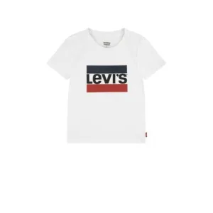 Levi’s Kids T-shirt SPORTSWEAR met logo wit/rood/blauw