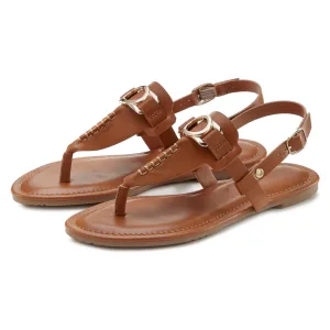 Vivance Teenslippers Sandaal, pantoletten met sieraandeel VEGAN