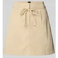 Boss Orange Minirok met strikceintuur, model ‘Varachute’