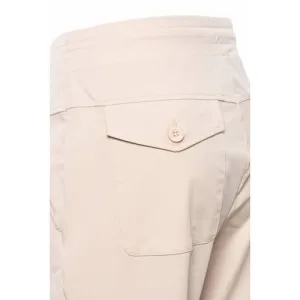 &Co Woman straight fit broek van travelstof PENNY TRAVEL zand