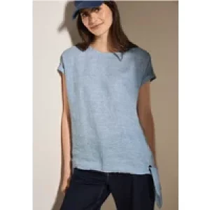 Cecil Dames Chambray blouse met knopen in Blauw
