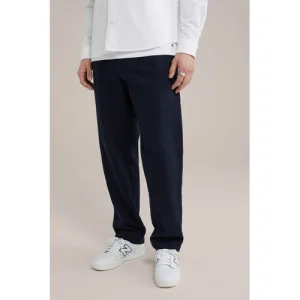 WE Fashion regular chino donkerblauw