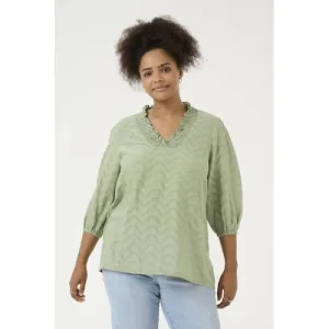 Kaffe Curve blousetop groen