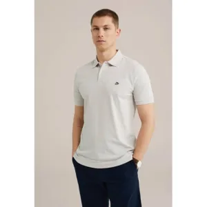 WE Fashion slim polo zand