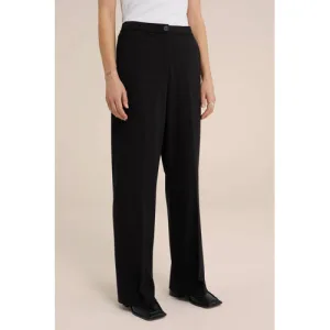 WE Fashion straight fit pantalon zwart