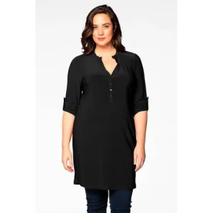 YOEK Travelstof tuniek zwart