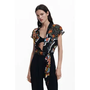 Desigual aansluitend jumpsuit zwart