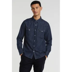 Levi’s regular fit denim overhemd donkerblauw