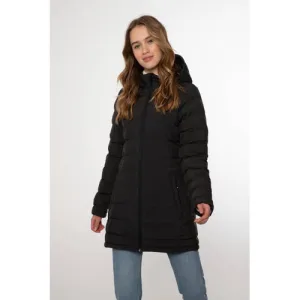 Protest gewatteerde winterjas zwart