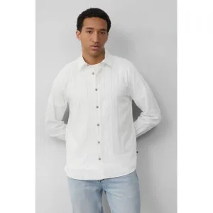 s.Oliver linnen casual overhemd wit