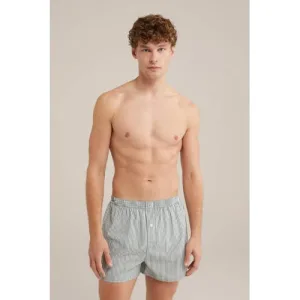 WE Fashion wijde boxershort groen/wit