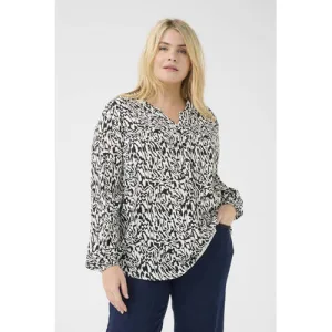 Kaffe Curve blousetop zwart