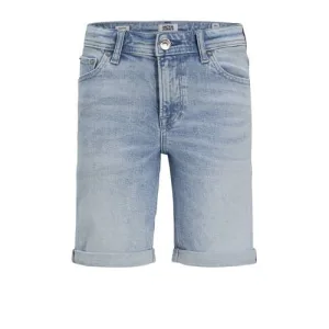 JACK & JONES JUNIOR regular denim short light blue denim