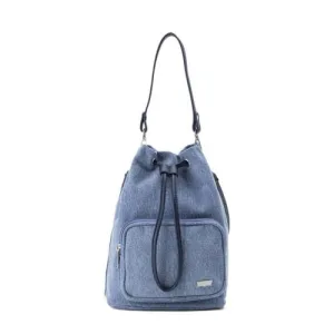 Levi’s denim bucket bag blauw