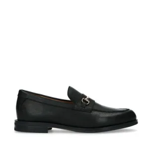 Manfield leren loafers zwart