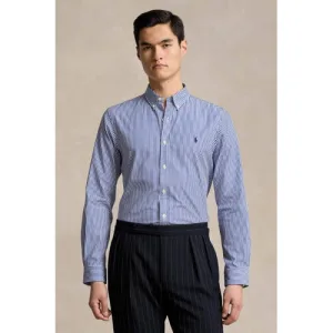 POLO Ralph Lauren regular fit overhemd met logo blue/white bengal stripe