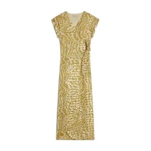 JOSH V midi jurk goud