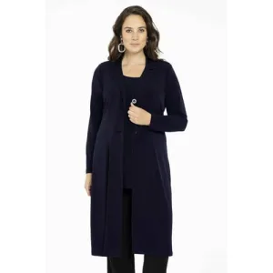 YOEK blazer van travelstof DOLCE donkerblauw