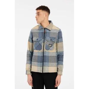 Protest overshirt Shift beige/blauw